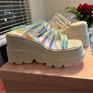 Cape Robbin strappy platform sandals